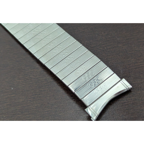 Vintage Bulova Flex Watch Mens Band 22mm Stainless Steel NOS EJ016 main image 14